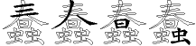 蠢字拆解