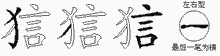 狺字拆解