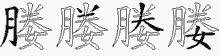媵字拆解
