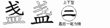 盏字拆解