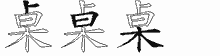 桌字拆解