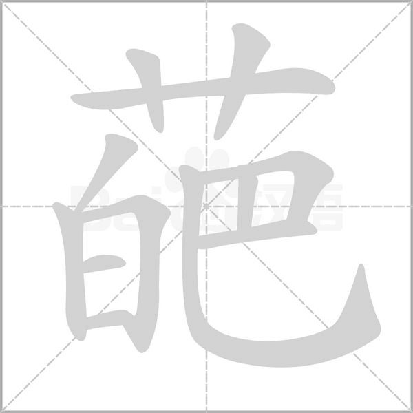 葩字