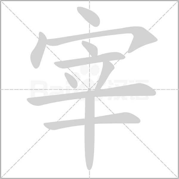 宰字